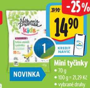 Mini tyčinky, 70 g