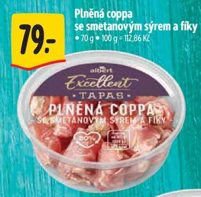Plněná coppa se smetanovým sýrem a fíky, 70 g