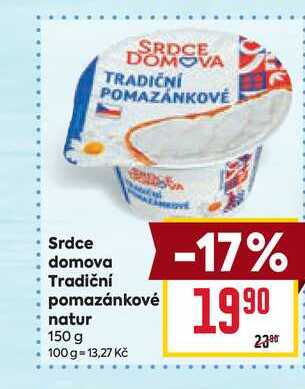 Srdce domova Tradiční pomazánkové natur 150 g