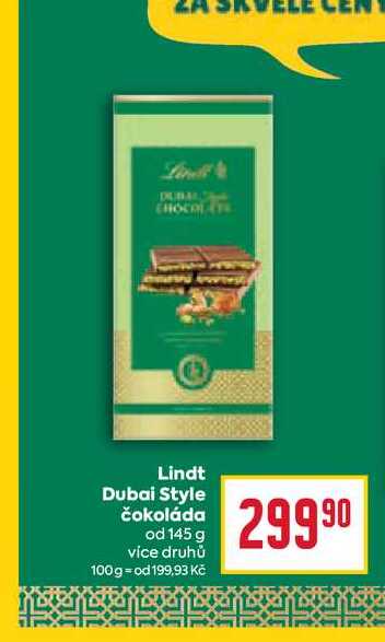 Lindt Dubai Style čokoláda od 145 g