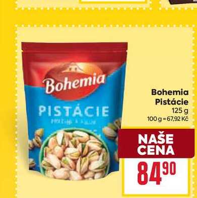 Bohemia Pistácie 125 g