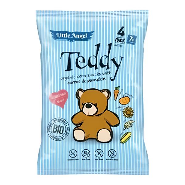 Little Angel BIO Teddy křupky mrkev a dýně 4x15g