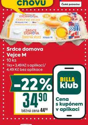 Srdce domova Vejce M 10 ks 