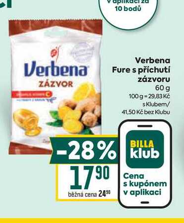 Verbena Fure s příchutí zázvoru 60 g 
