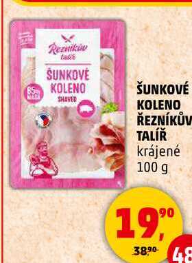 ŠUNKOVÉ KOLENO ŘEZNÍKŮV TALÍŘ krájené, 100 g 