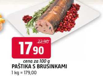 PAŠTIKA S BRUSINKAMI 100 g