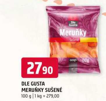 DLE GUSTA MERUŇKY SUŠENÉ 100 g