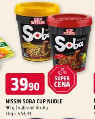 NISSIN SOBA CUP NUDLE 90 g