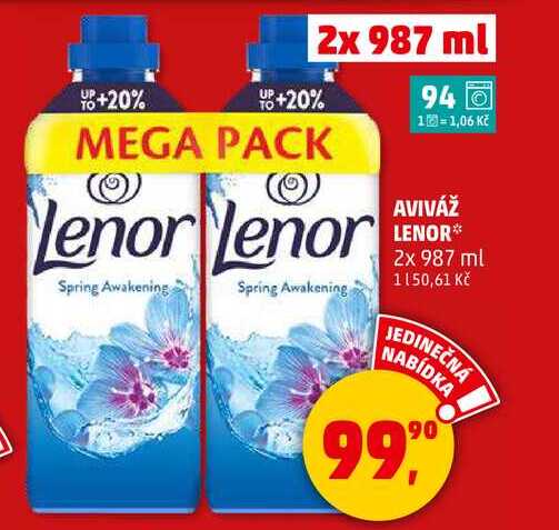 AVIVÁŽ LENOR, 2x 987 ml  