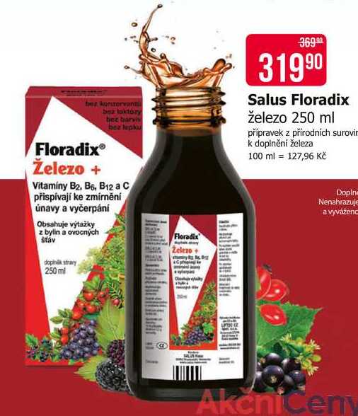 Salus Floradix železo 250 ml 