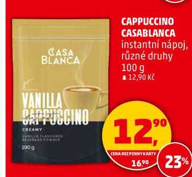 CAPPUCCINO CASABLANCA instantní nápoj, různé druhy, 100 g 