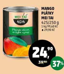 MANGO PLÁTKY MEI TAI, 425/250 g 