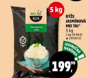 RÝŽE JASMÍNOVÁ MEI TAI, 5 kg 