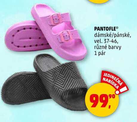 PANTOFLE dámské/pánské, vel. 37-46, různé barvy, 1 pár 