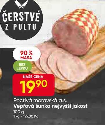Vepřová šunka nejvyšší jakost 100 g