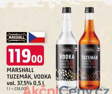 MARSHALL TUZEMÁK, VODKA vol. 37,5% 0,5 L 