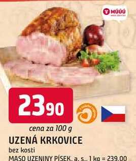 UZENÁ KRKOVICE bez kosti 100g