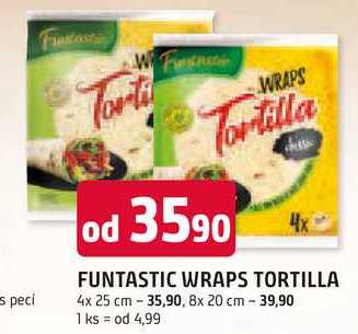 FUNTASTIC WRAPS TORTILLA 4x 25 cm