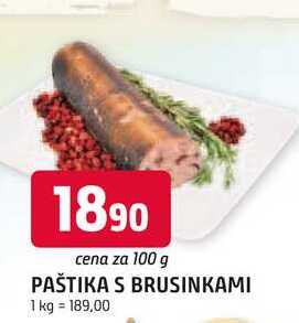 PAŠTIKA S BRUSINKAMI 100 g