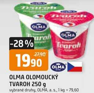 OLMA OLOMOUCKÝ TVAROH 250 g 