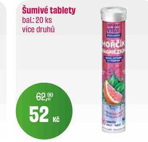Šumivé tablety bal: 20 ks více druhů 