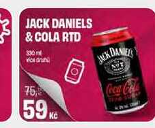 JACK DANIELS & COLA RTD 330ml 