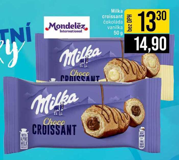 Milka croissant čokoláda vanilka 50 g