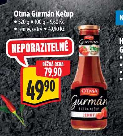 Otma Gurmán Kečup 520 g 