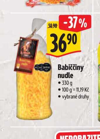   Babiččiny nudle 330 g 