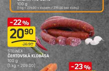 ČERTOVSKÁ KLOBÁSA 100 g 