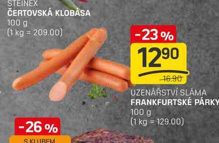 FRANKFURTSKÉ PÁRKY 100 g
