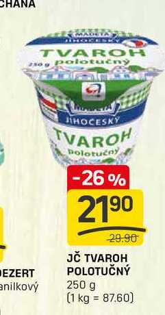 JČ TVAROH POLOTUČNÝ 250 g