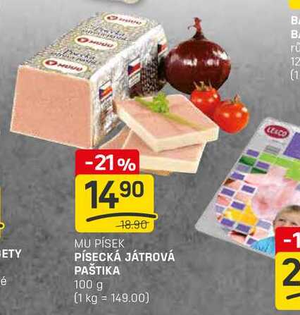 PÍSECKÁ JÁTROVÁ PAŠTIKA 100 g 