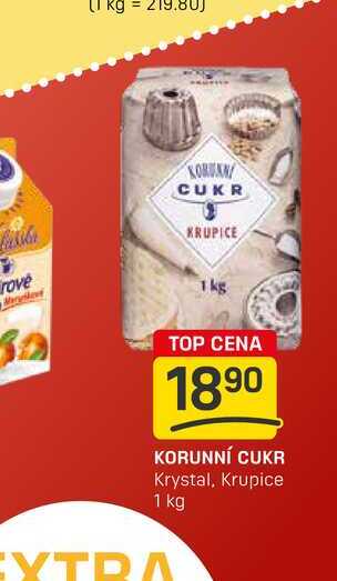 KORUNNÍ CUKR Krystal, Krupice 1 kg