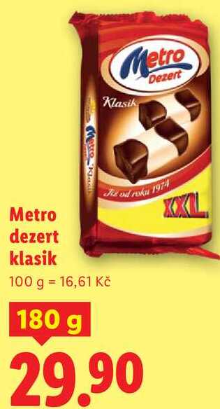 Metro dezert klasik, 180 g
