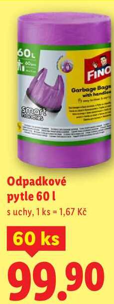 Odpadkové pytle 60 l, 60 ks 