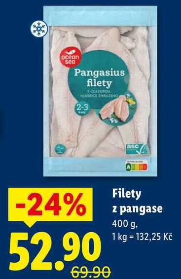 Filety z pangase, 400 g