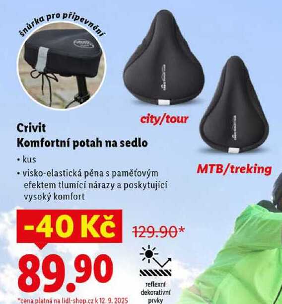 Crivit Komfortní potah na sedlo