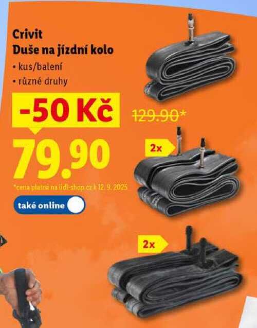 Crivit Duše na jízdní kolo 