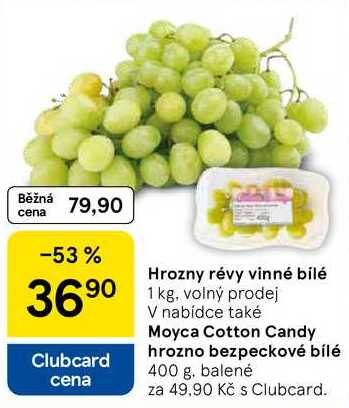 Hrozny révy vinné bílé, 1 kg 