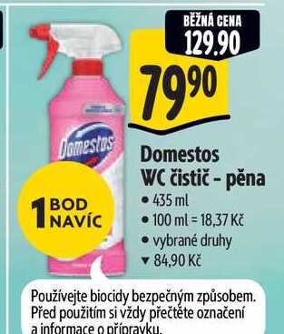  Domestos WC čistič - pěna, 435 ml 