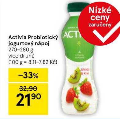 Activia Probiotický jogurtový nápoj, 270-280 g, více druhů 