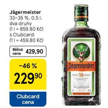 Jägermeister 33-35 %, 0.5 l
