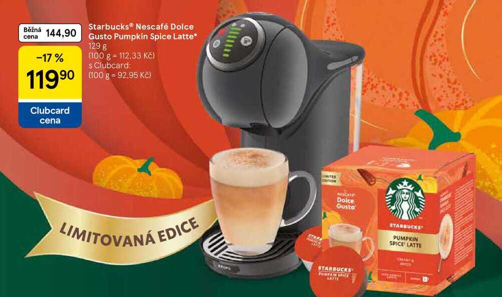 Starbucks® Nescafé Dolce Gusto Pumpkin Spice Latte, 129 g 
