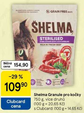 Shelma Granule pro kočky, 750 g, více druhů  