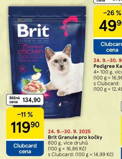 Brit Granule pro kočky, 800 g, více druhů 