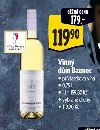  Vinný dům Bzenec  0,75 l