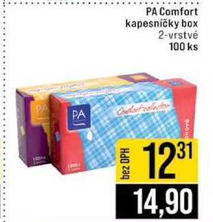 PA Comfort kapesničky box 2-vrstvé 100 ks