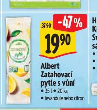   Albert Zatahovací pytle s vůní 35 l 20 ks