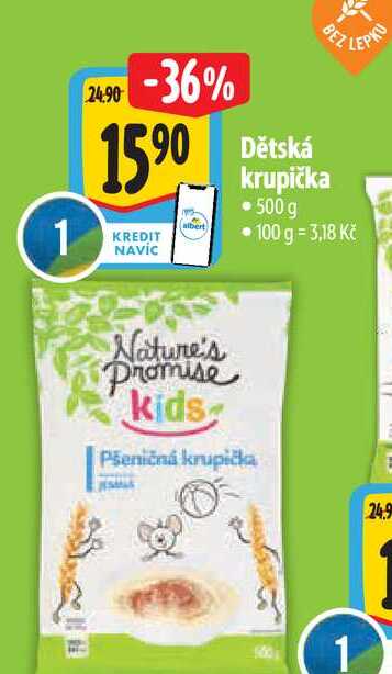  Dětská  krupička  500g  
